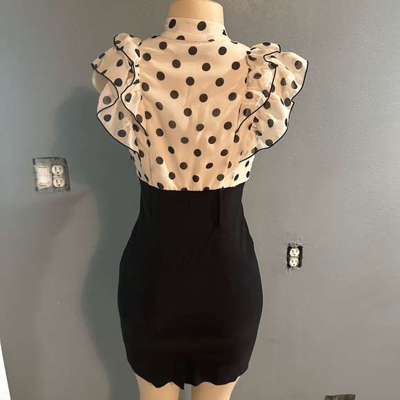 Volume one polka dot black and white dress - Picture 7 of 7